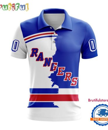 Nhl New York Rangers Personalize Home Mix Away Kits Polo Shirts