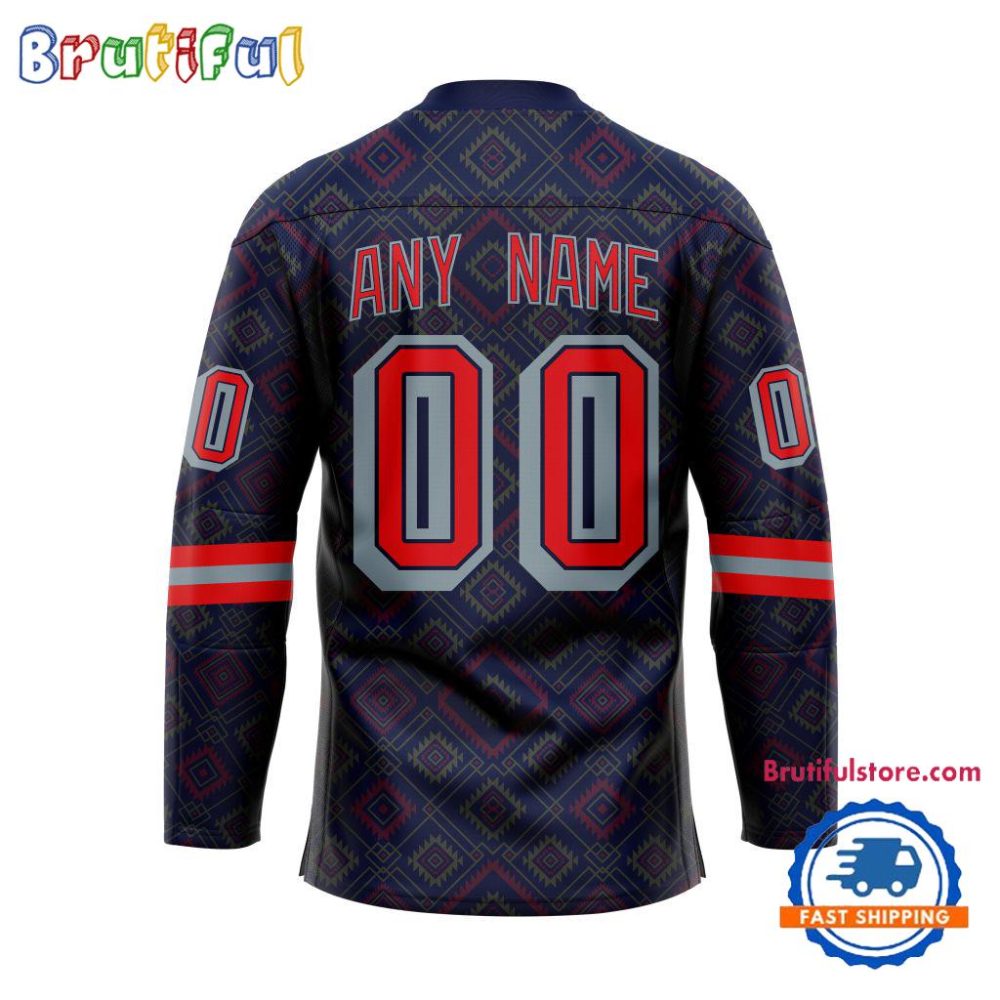 Nhl New York Rangers Personalized Native American Hockey Jersey - Image 2