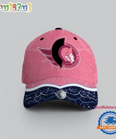 Nhl Ottawa Senators Hockey Fights Against Cancer Design Cap
