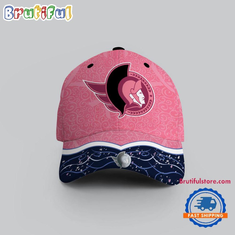 Nhl Ottawa Senators Hockey Fights Against Cancer Design Cap
