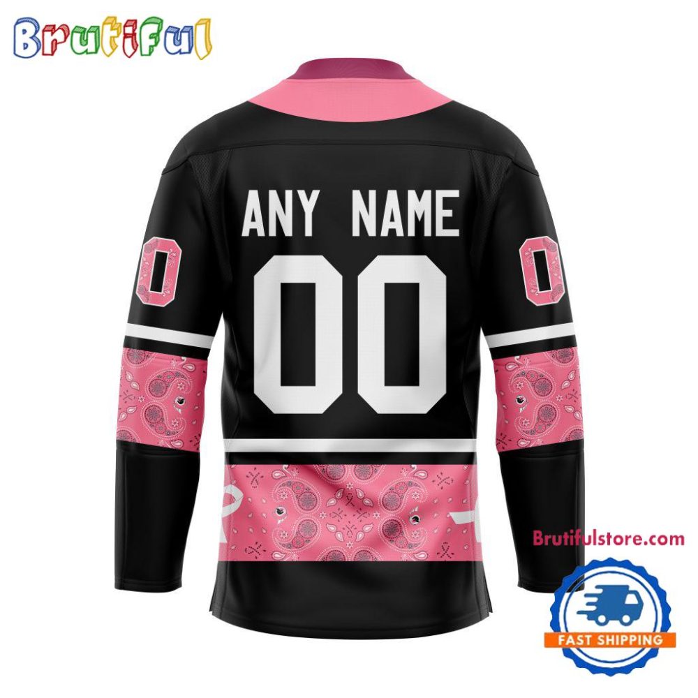 Nhl Ottawa Senators In October We Wear Pink Breast Cancer Design Hockey Jersey - Image 2