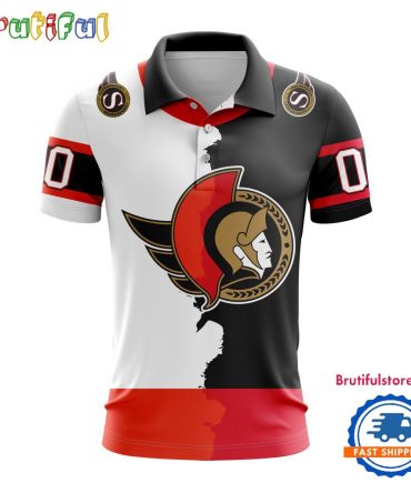 Nhl Ottawa Senators Personalize Home Mix Away Kits Polo Shirts