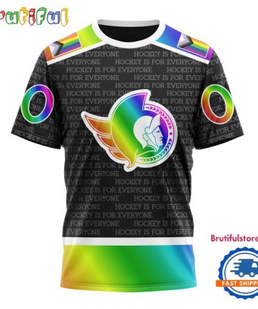 Nhl Ottawa Senators Special Lgbt Pride Is For Everyone Hockey Design T Shirt, Sweatshirt, Hoodie