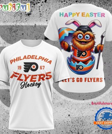 Nhl Philadelphia Flyers Hockey Team Mascot Design Happy Easter Day T Shirt