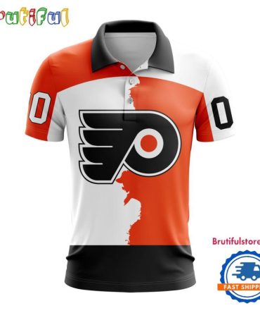 Nhl Philadelphia Flyers Personalize Home Mix Away Kits Polo Shirts