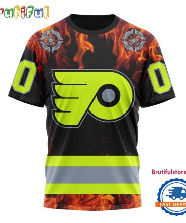 Nhl Philadelphia Flyers Special Honoring Firefighters Design T Shirt, Hoodie, Sweatshirt