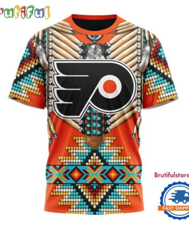 Nhl Philadelphia Flyers Special Native American Costume Hockey Team Design T Shirt, Hoodie, Sweatshirt
