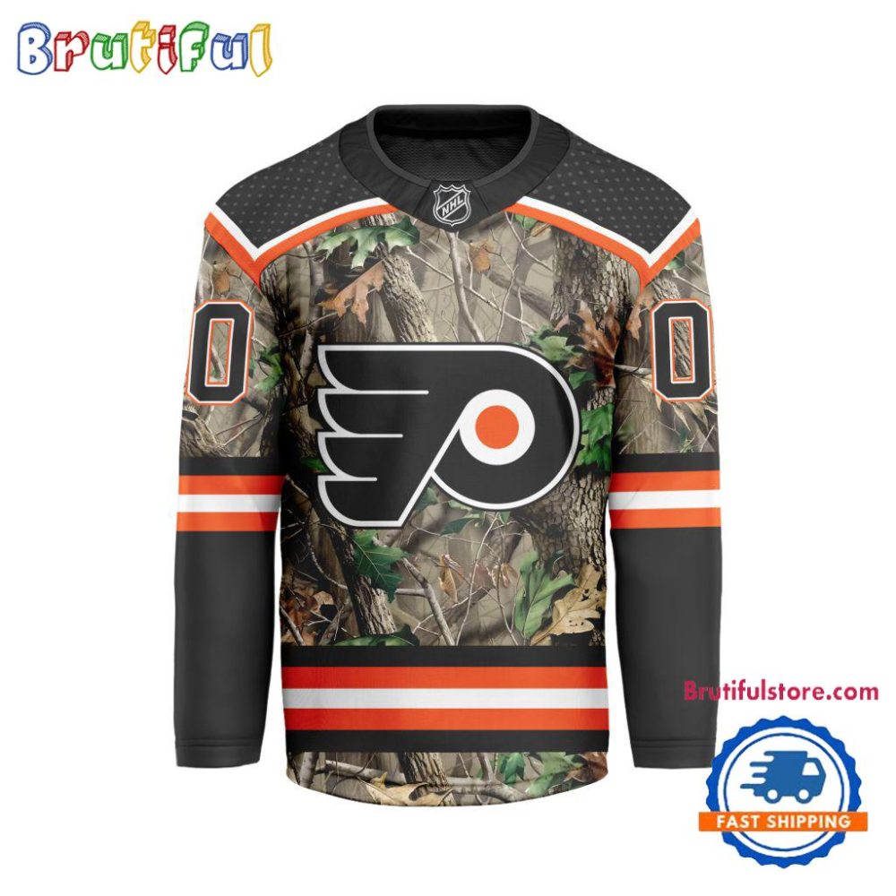 Nhl Philadelphia Flyers Special Realtree Camo Hunting Hockey Jersey