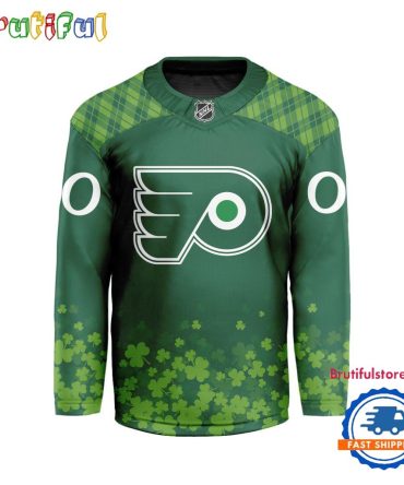 Nhl Philadelphia Flyers St.patrick's Day Hockey Jersey, Nhl Patricks Day Jersey