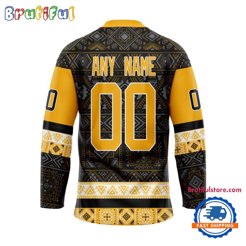 Nhl Pittsburgh Penguins Personalized Native American Hockey Jersey - Image 2