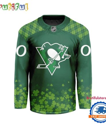 Nhl Pittsburgh Penguins St.patrick's Day Hockey Jersey, Nhl Patricks Day Jersey