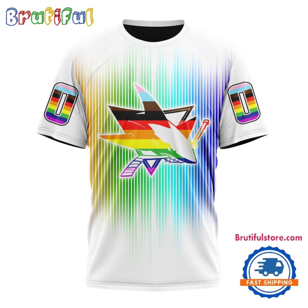 Nhl San Jose Sharks Special Lgbt Design For Pride Month T Shirt, Sweatshirt, Hoodie