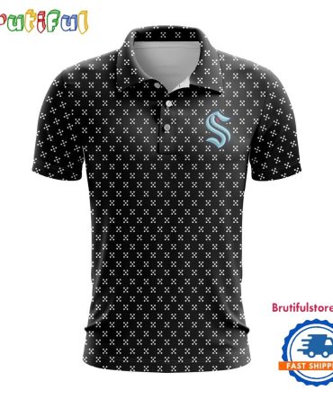 Nhl Seattle Kraken Hockey Team Polo Shirt