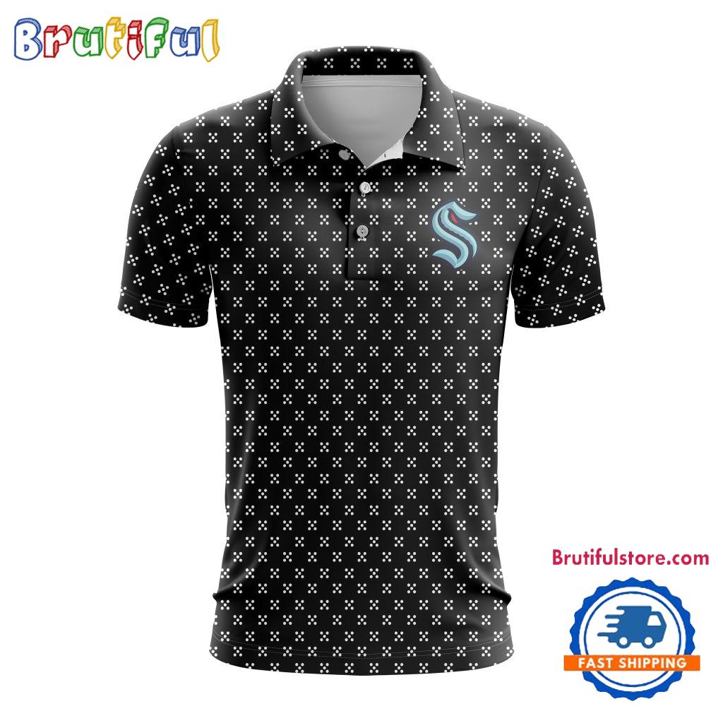 Nhl Seattle Kraken Hockey Team Polo Shirt