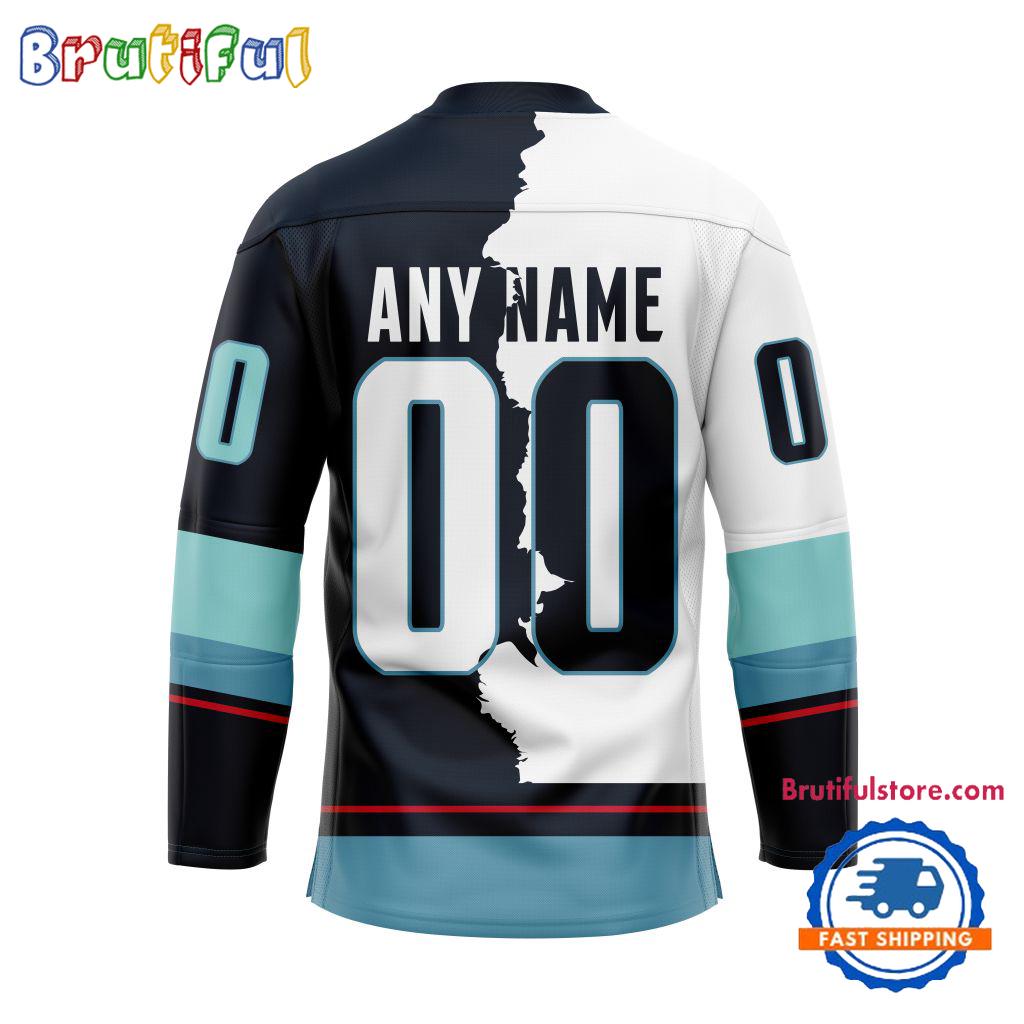 Nhl Seattle Kraken Home Mix Away Hockey Jersey - Image 2