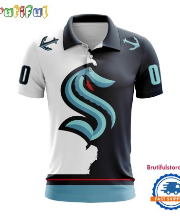 Nhl Seattle Kraken Personalize Home Mix Away Kits Polo Shirts