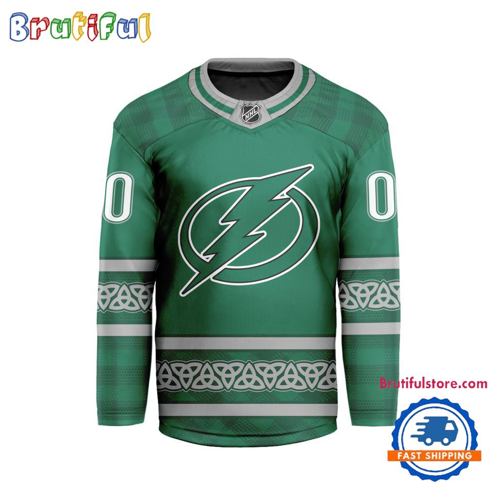 Nhl Tampa Bay Lightning For St.Patrick'S Day Limited New Hockey Jersey