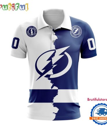 Nhl Tampa Bay Lightning Personalize Home Mix Away Kits Polo Shirts