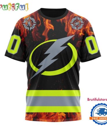 Nhl Tampa Bay Lightning Special Honoring Firefighters Design T Shirt, Hoodie, Sweatshirt