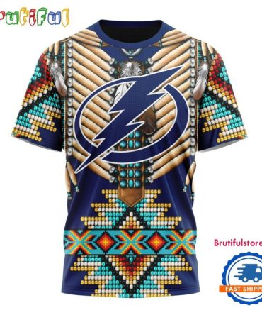 Nhl Tampa Bay Lightning Special Native American Costume Hockey Team Design T Shirt, Hoodie, Sweatshirt