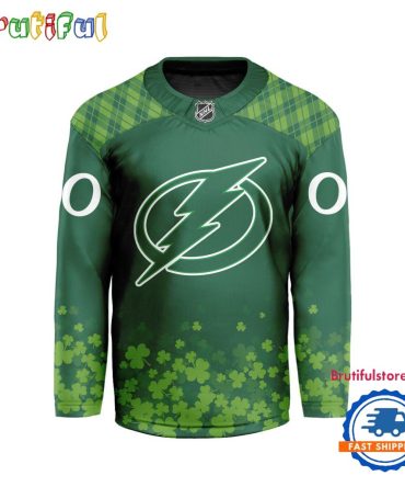 Nhl Tampa Bay Lightning St.patrick's Day Hockey Jersey, Nhl Patricks Day Jersey