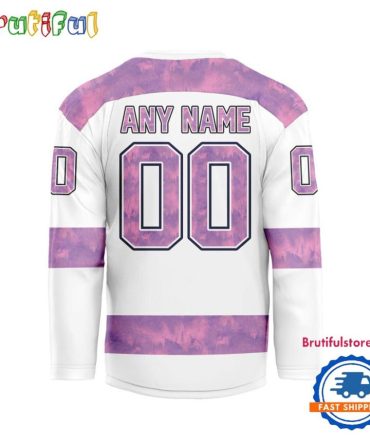 Nhl Toronto Maple Leafs Personalized Hockey Fights Cancer Design Jersey