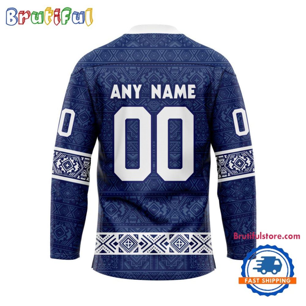 Nhl Toronto Maple Leafs Personalized Native American Hockey Jersey - Image 2