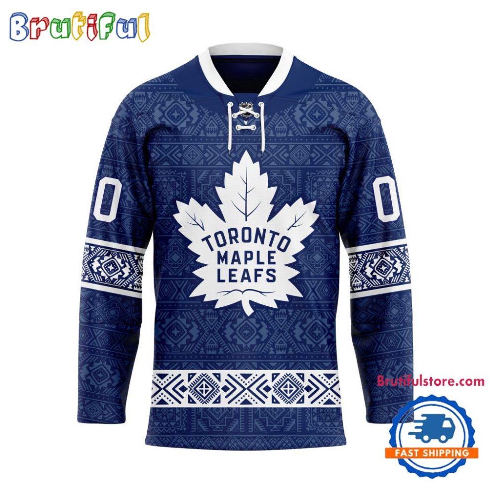 Nhl Toronto Maple Leafs Personalized Native American Hockey Jersey