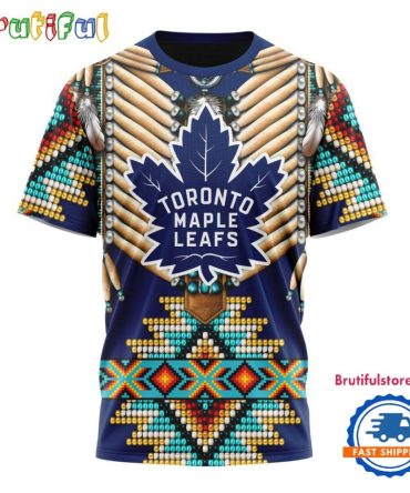 Nhl Toronto Maple Leafs Special Native American Costume Hockey Team Design T Shirt, Hoodie, Sweatshirt