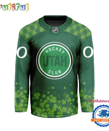 Nhl Utah Hockey Club St.patrick's Day Hockey Jersey, Nhl Patricks Day Jersey