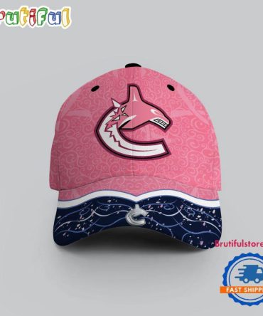 Nhl Vancouver Canucks Hockey Fights Against Cancer Design Cap