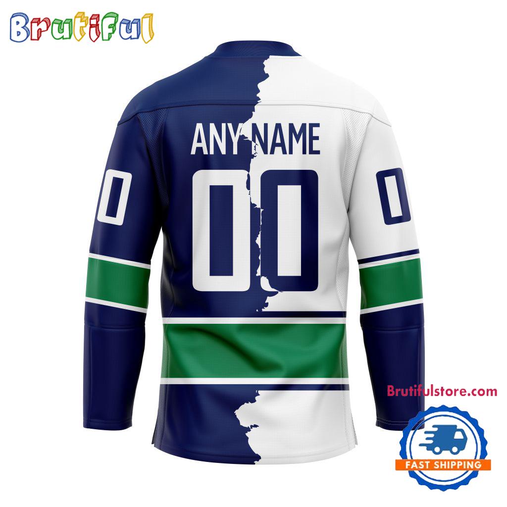 Nhl Vancouver Canucks Home Mix Away Hockey Jersey - Image 2