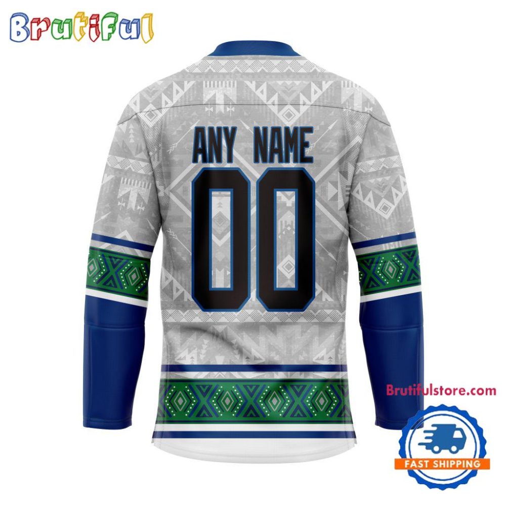 Nhl Vancouver Canucks Personalized Native American Hockey Jersey - Image 2