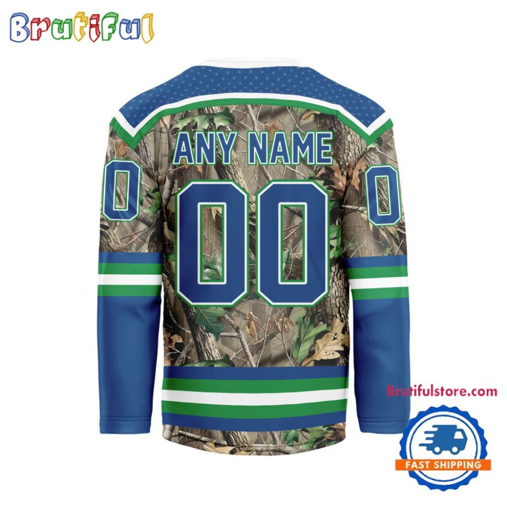 Nhl Vancouver Canucks Special Realtree Camo Hunting Hockey Jersey - Image 2