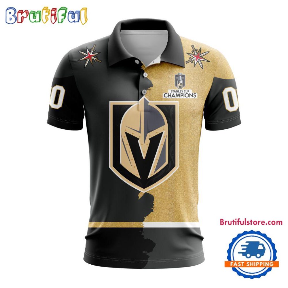 Nhl Vegas Golden Knights Personalize Home Mix Away Kits Polo Shirts