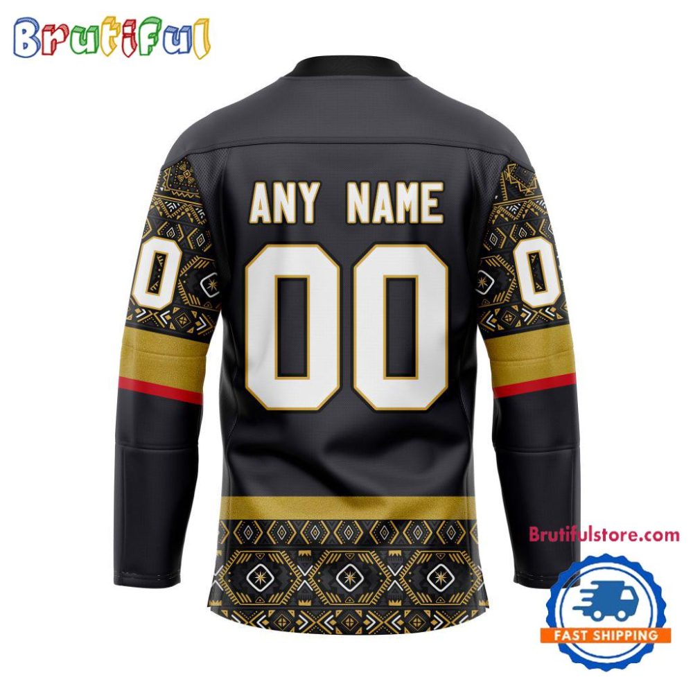 Nhl Vegas Golden Knights Personalized Native American Hockey Jersey - Image 2