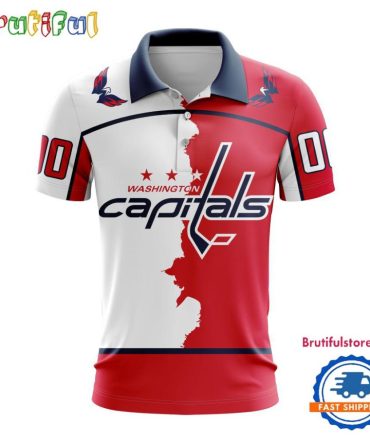 Nhl Washington Capitals Personalize Home Mix Away Kits Polo Shirts