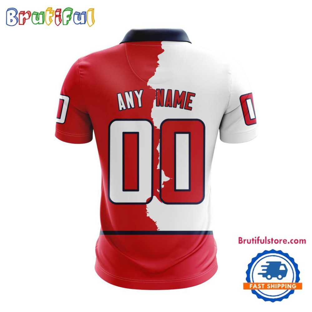 Nhl Washington Capitals Personalize Home Mix Away Kits Polo Shirts - Image 2