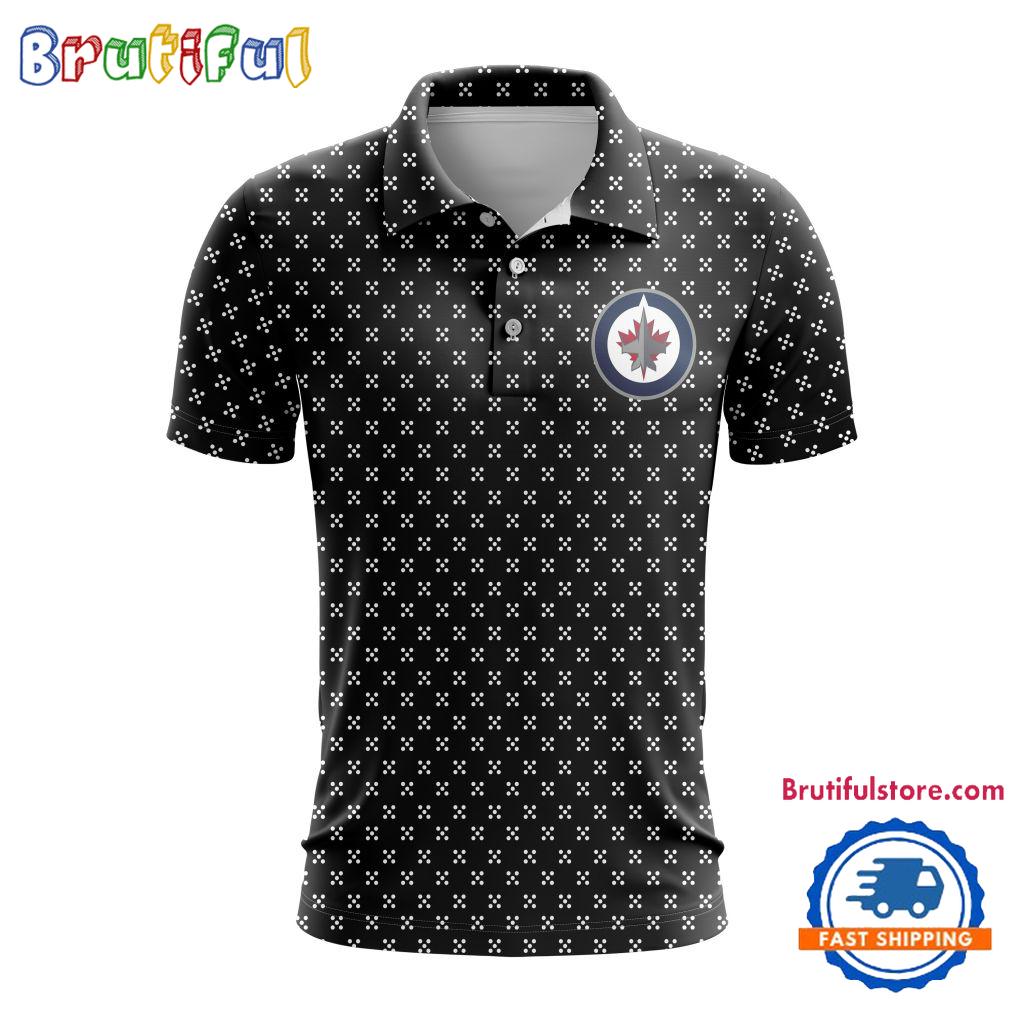 Nhl Winnipeg Jets Hockey Team Polo Shirt