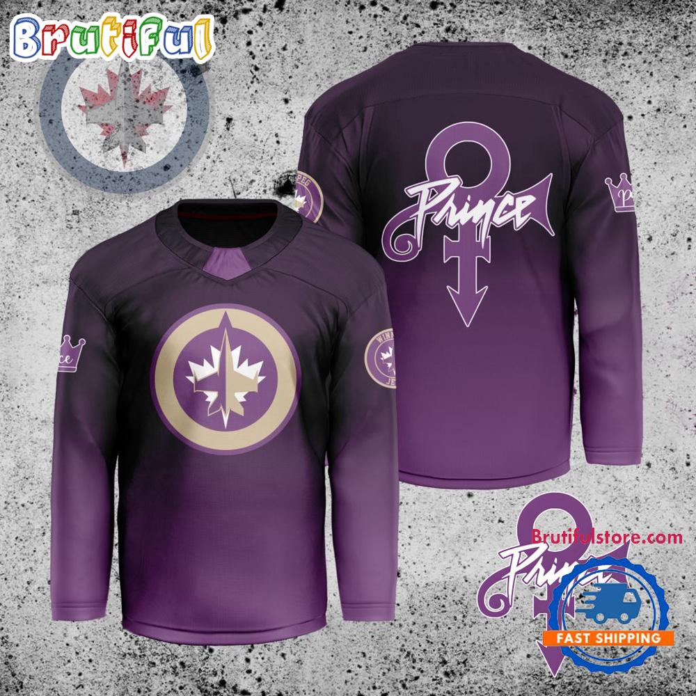 Nhl Winnipeg Jets Personalized Prince Night Hockey Jersey