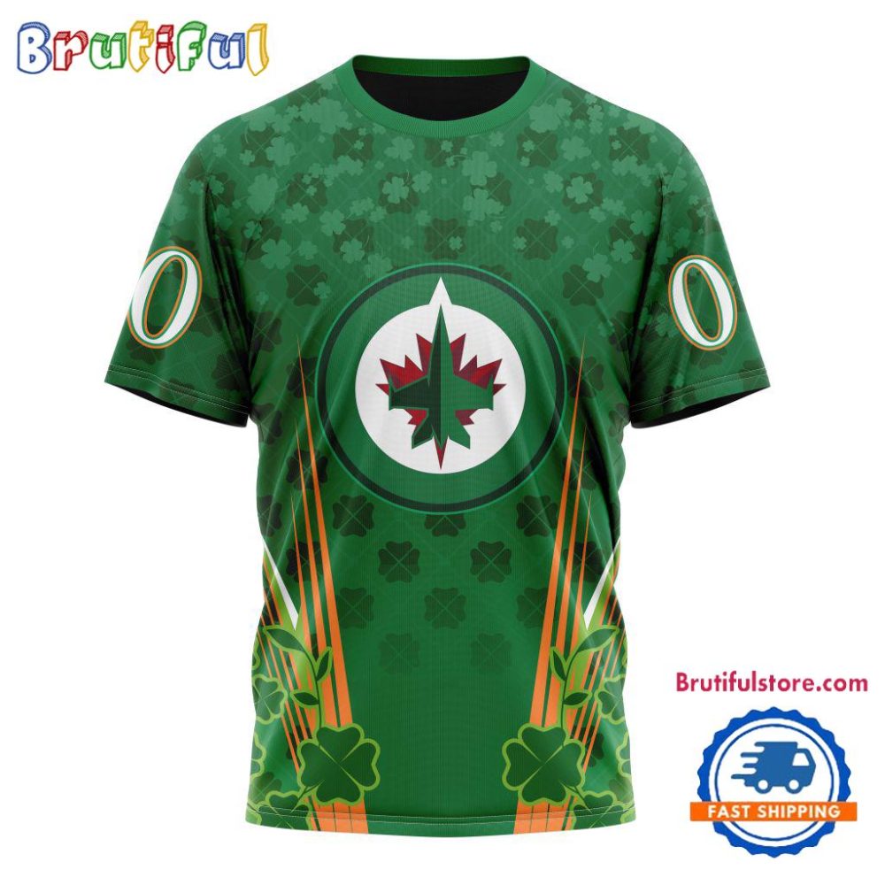 Nhl Winnipeg Jets Special St. Patrick'S Day All Over Print Shirts