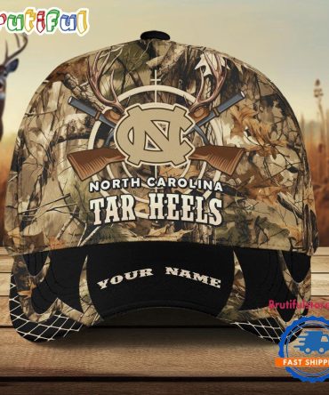 North Carolina Tar Heels Camo Hunting Cap, Sport Team Camo Hunting Hats