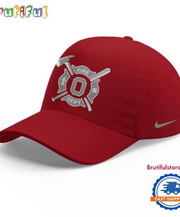 Ohio State Baseball X Firefighter Appreciation Night Red Cap