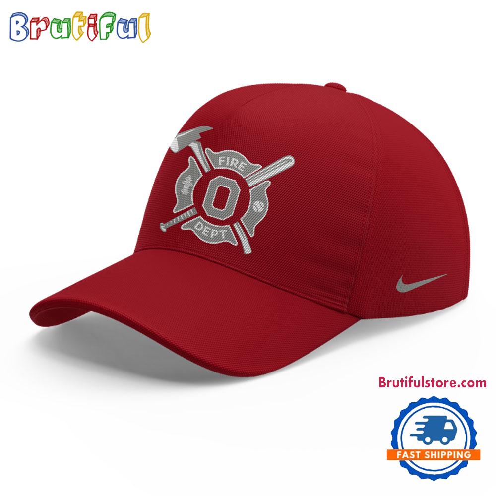 Ohio State Baseball X Firefighter Appreciation Night Red Cap