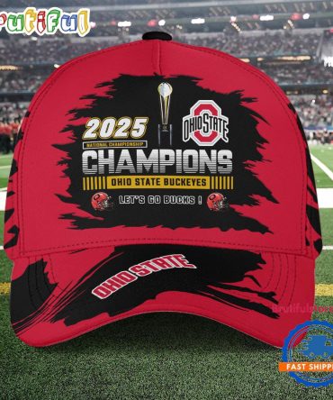 Ohio State Buckeyes 2025 National Champions Cap Hats