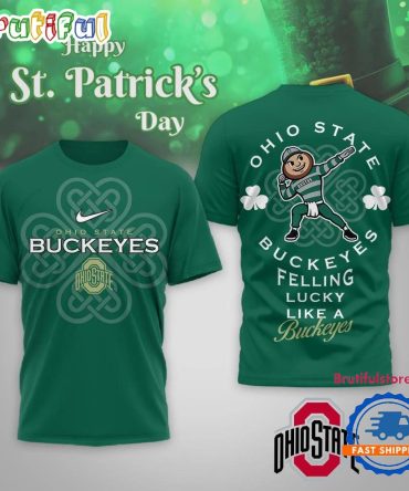 Ohio State Buckeyes 2026 Ncaa Lucky St. Patricks Day Limited Edition 3D Shirt