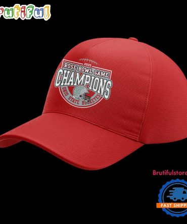 Ohio State Buckeyes Football Limited 2025 Rose Bowl Champions Red Cap