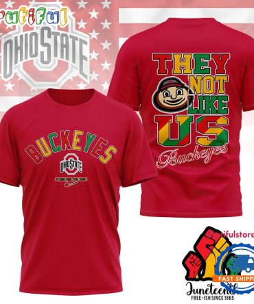 Ohio State Buckeyes Juneteenth Freedom Day 3D Shirt