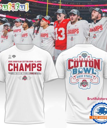 Ohio State Football Cotton Bowl Champions 2025 New Shirt