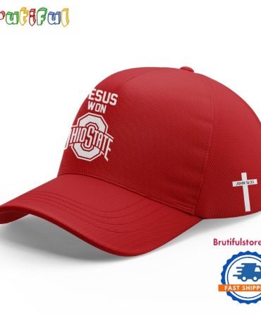 Ohio State Football Jesus Won 3D Print Cap Hats